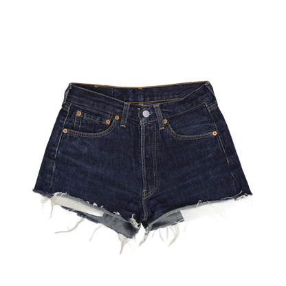 Levi's 501 High-Waisted Cut-Off Denim Shorts Blue W27 L34 100% Cotton