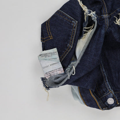 Levi's 501 High-Waisted Cut-Off Denim Shorts Blue W27 L34 100% Cotton