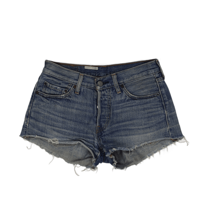 Levi's 501 High-Rise Distressed Denim Shorts Vintage Blue W31 100% Cotton