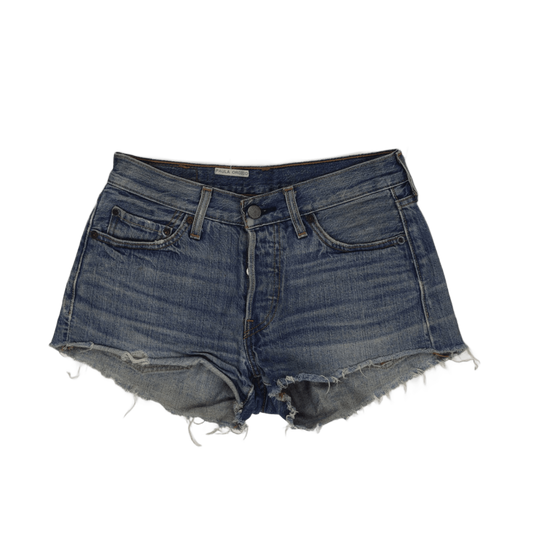 Levi's 501 High-Rise Distressed Denim Shorts Vintage Blue W31 100% Cotton