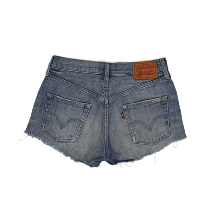 Levi's 501 High-Rise Distressed Denim Shorts Vintage Blue W31 100% Cotton