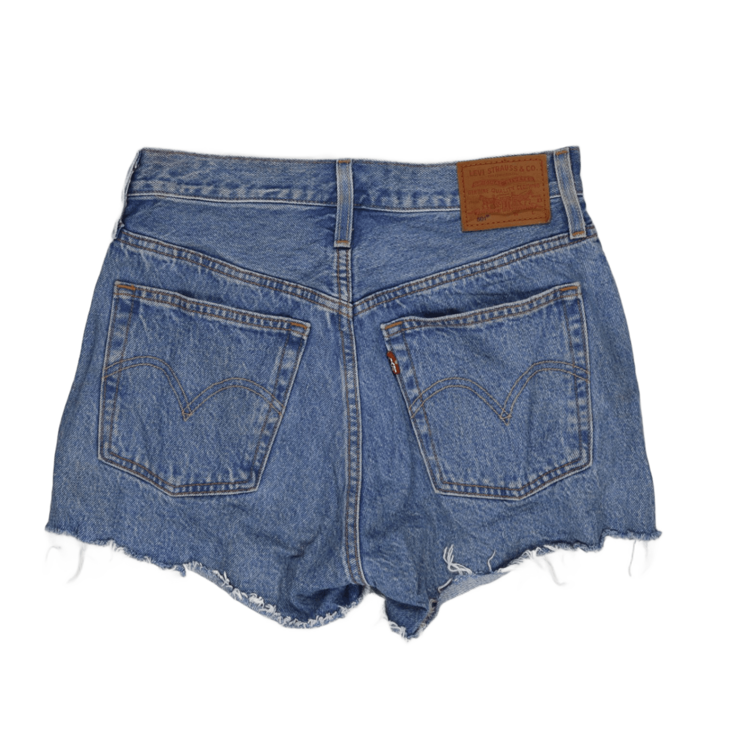 Levi's 501 Vintage High Waisted Blue Denim Shorts W34 Cotton