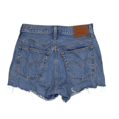 Levi's 501 Vintage High Waisted Blue Denim Shorts W34 Cotton