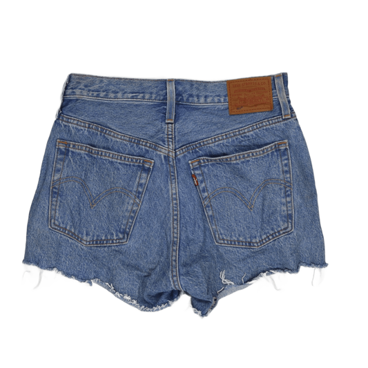 Levi's 501 Vintage High Waisted Blue Denim Shorts W34 Cotton