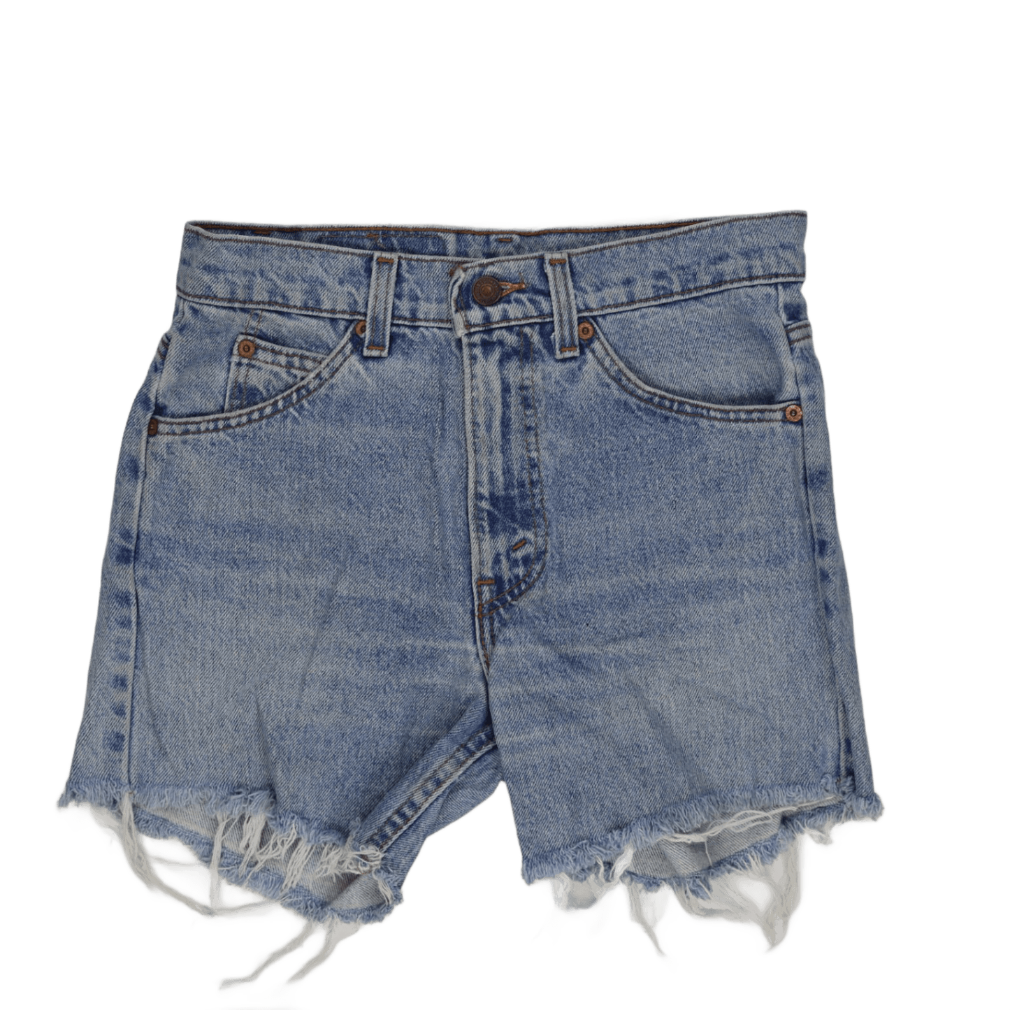 Levi's Vintage Light Blue Distressed Cut-Off Shorts W29 Cotton Denim