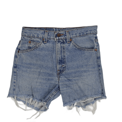Levi's Vintage Light Blue Distressed Cut-Off Shorts W29 Cotton Denim