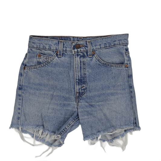 Levi's Vintage Light Blue Distressed Cut-Off Shorts W29 Cotton Denim
