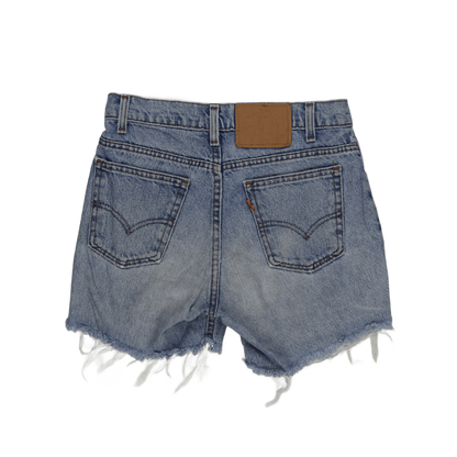 Levi's Vintage Light Blue Distressed Cut-Off Shorts W29 Cotton Denim