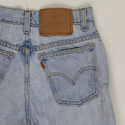 Levi's Vintage Light Blue Denim Shorts W34 9 Inch Inseam Cotton