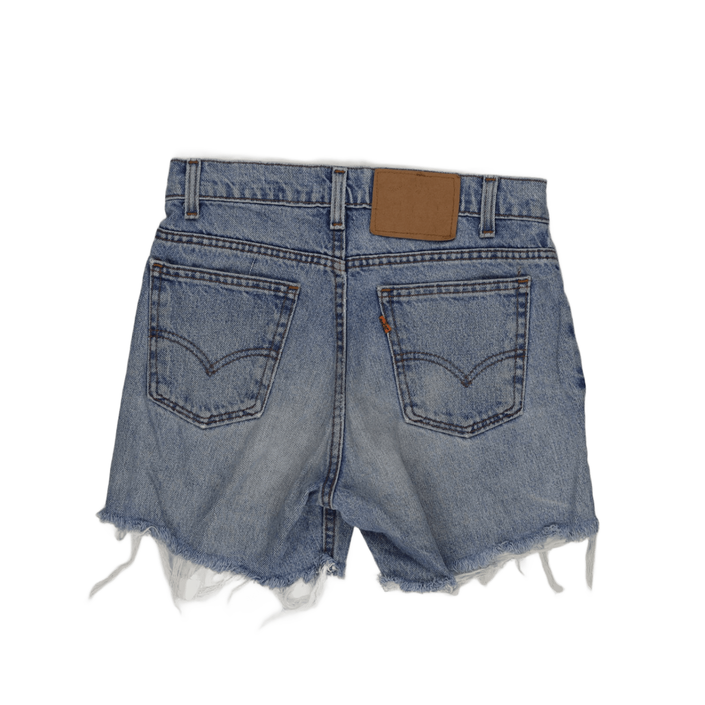 Levi's Vintage Blue Denim Shorts Women's W29 Cotton 3 Inch Inseam Distressed Cut-Off