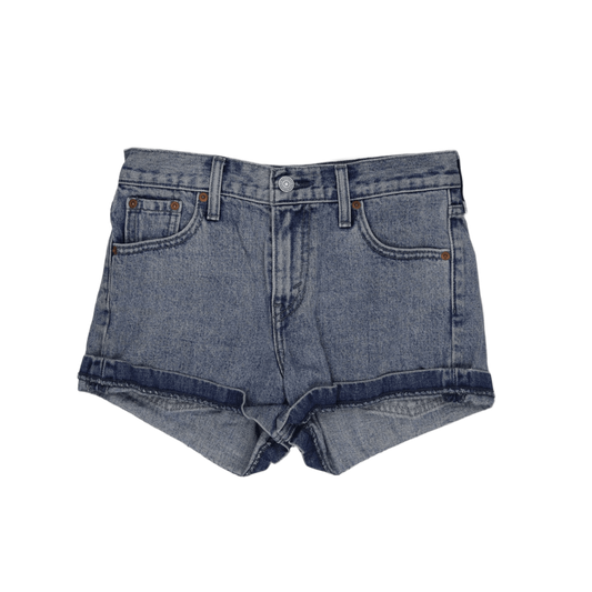 Levi's Womens High Waisted Vintage Shorts Mid Blue Size 26 Cotton Denim