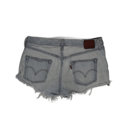 Levi's Women's Vintage Light Blue Distressed Denim Cut-Off Shorts W30 100% Cotton Casual