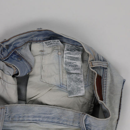 Levi's Women's Vintage Light Blue Distressed Denim Cut-Off Shorts W30 100% Cotton Casual