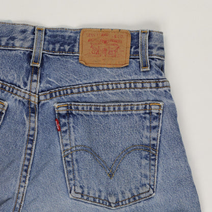 Levi's 550 Vintage Relaxed Fit Blue Denim Shorts 10 100 Cotton