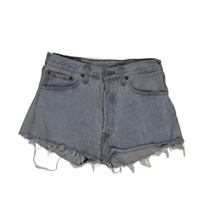 Levi's 501 Vintage High Waisted Light Blue Denim Shorts W31 L34 100 Cotton
