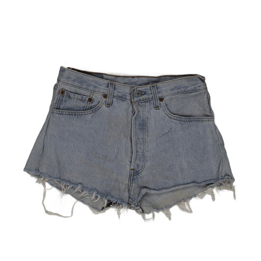 Levi's 501 Vintage High Waisted Light Blue Denim Shorts W31 L34 100 Cotton