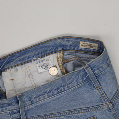 Levi's Women's Distressed Denim Shorts Light Blue W29 Vintage 100% Cotton