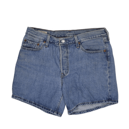 Levi's 501 Original High Waisted Blue Denim Shorts W32 Vintage Cotton