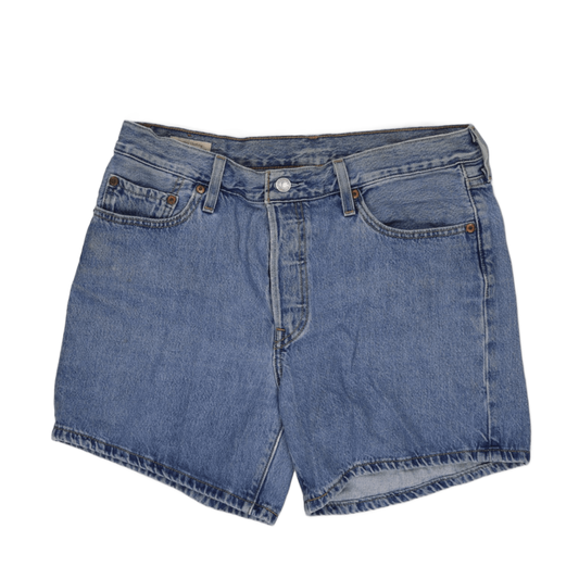 Levi's 501 Original High Waisted Blue Denim Shorts W32 Vintage Cotton