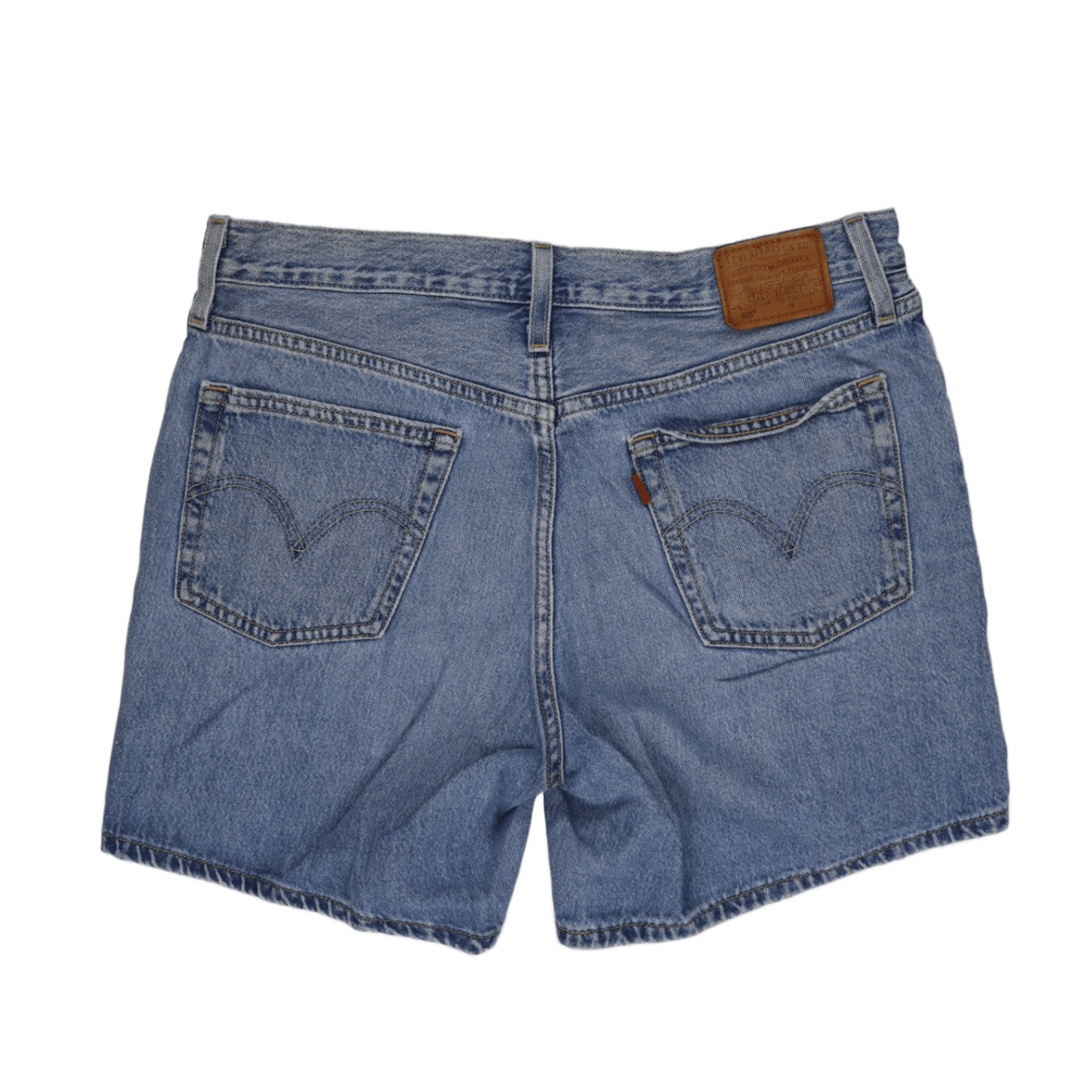 Levi's 501 Original High Waisted Blue Denim Shorts W32 Vintage Cotton