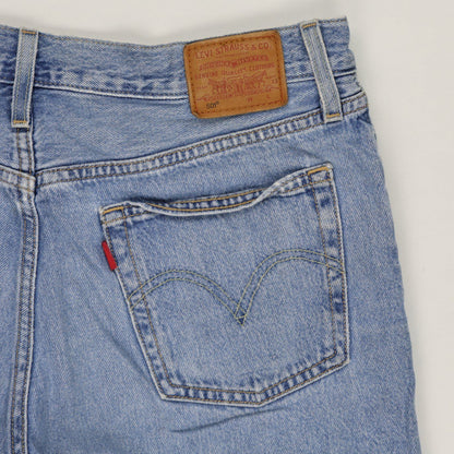 Levi's 501 Original High Waisted Blue Denim Shorts W32 Vintage Cotton