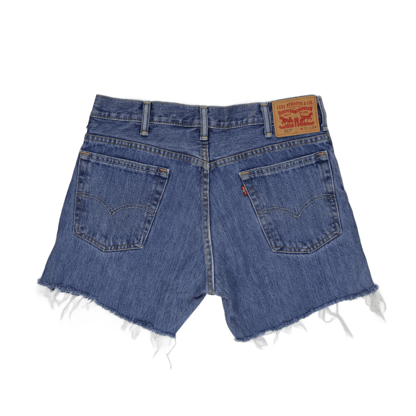 Levi's 517 Vintage Denim Cut-Off Shorts Blue W33 L34 Cotton