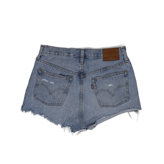 Levi's 501 Vintage Women's Denim Shorts Light Blue Size 28W Cotton 6 Inseam