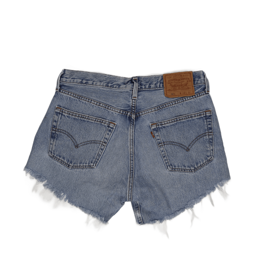 Levi's 501 Vintage Denim Shorts Light Blue Size 32 100 Cotton Womens