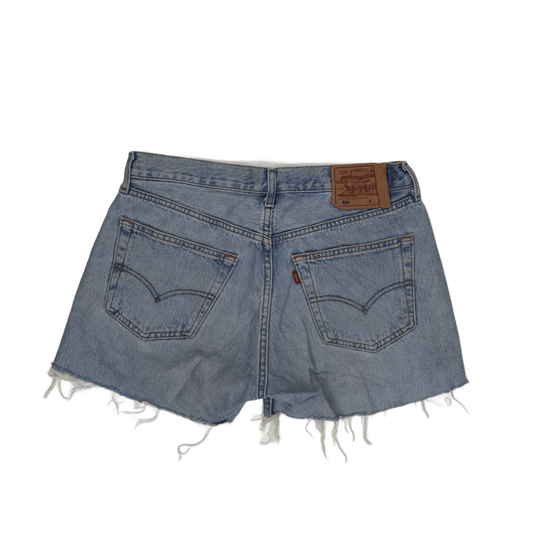 Levi's 501 Vintage High Waisted Denim Shorts Blue Size M Cotton 6 Inseam
