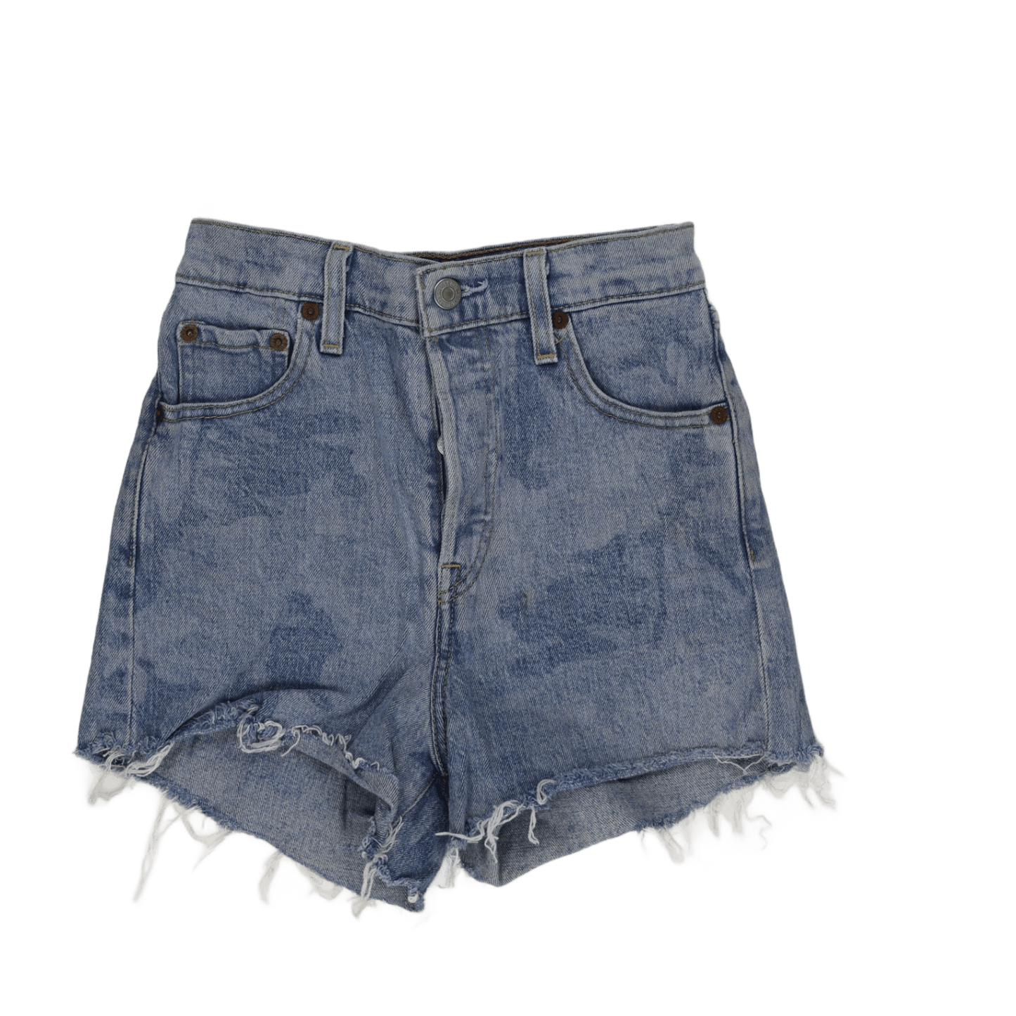 Levi's Vintage High-Waisted Denim Shorts Light Blue W27 100 Cotton