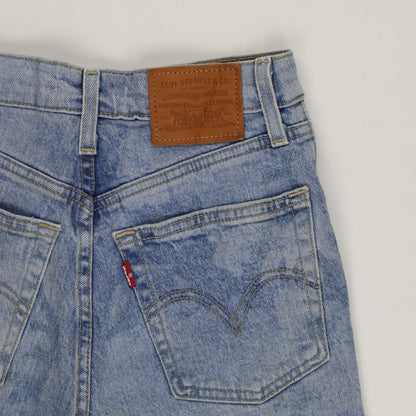 Levi's Vintage High-Waisted Denim Shorts Light Blue W27 100 Cotton
