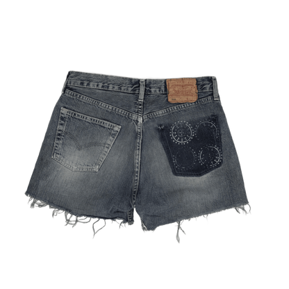 Levi's 501 Vintage Blue Denim Cut Off Shorts W30 Cotton