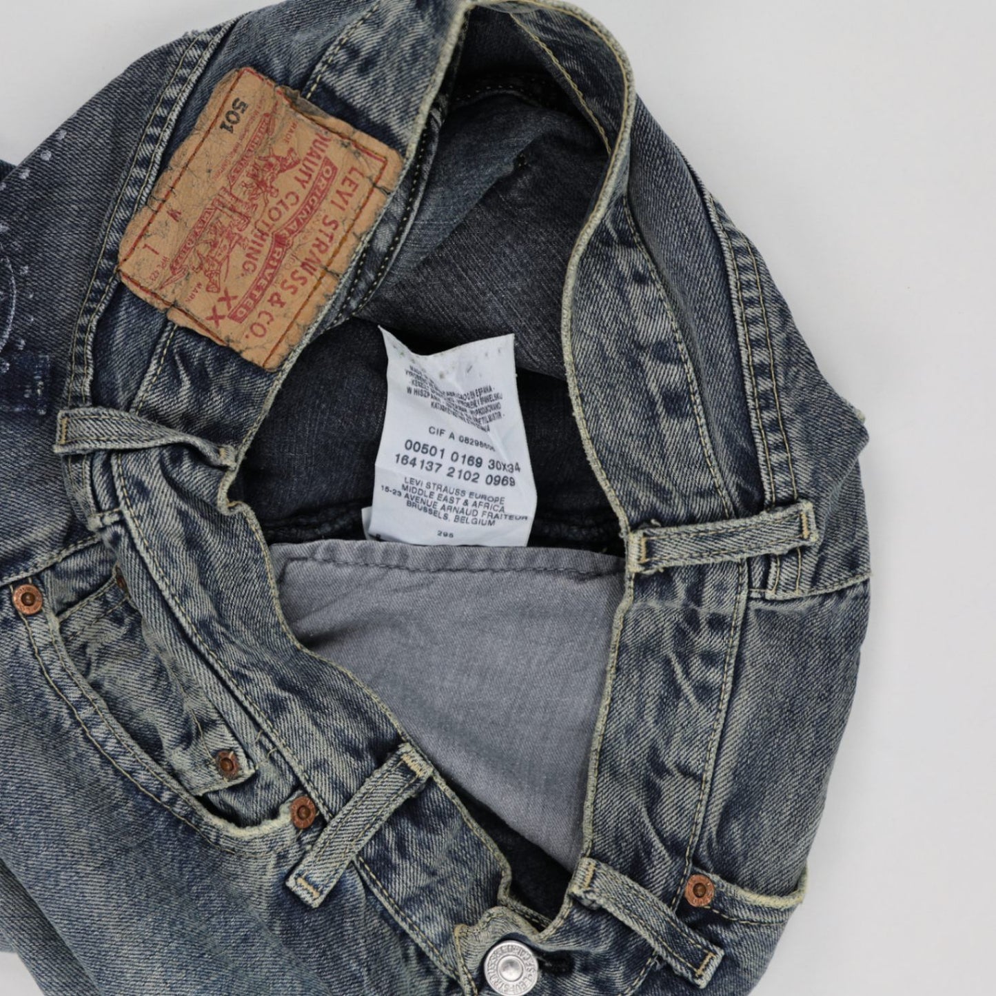 Levi's 501 Vintage Blue Denim Cut Off Shorts W30 Cotton