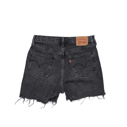 Levi's 501 Vintage Black Denim Cut Off Shorts W34 Cotton