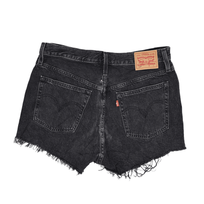 Levi's 501 Women's Black High Waisted Cut Off Shorts W31 Cotton Vintage