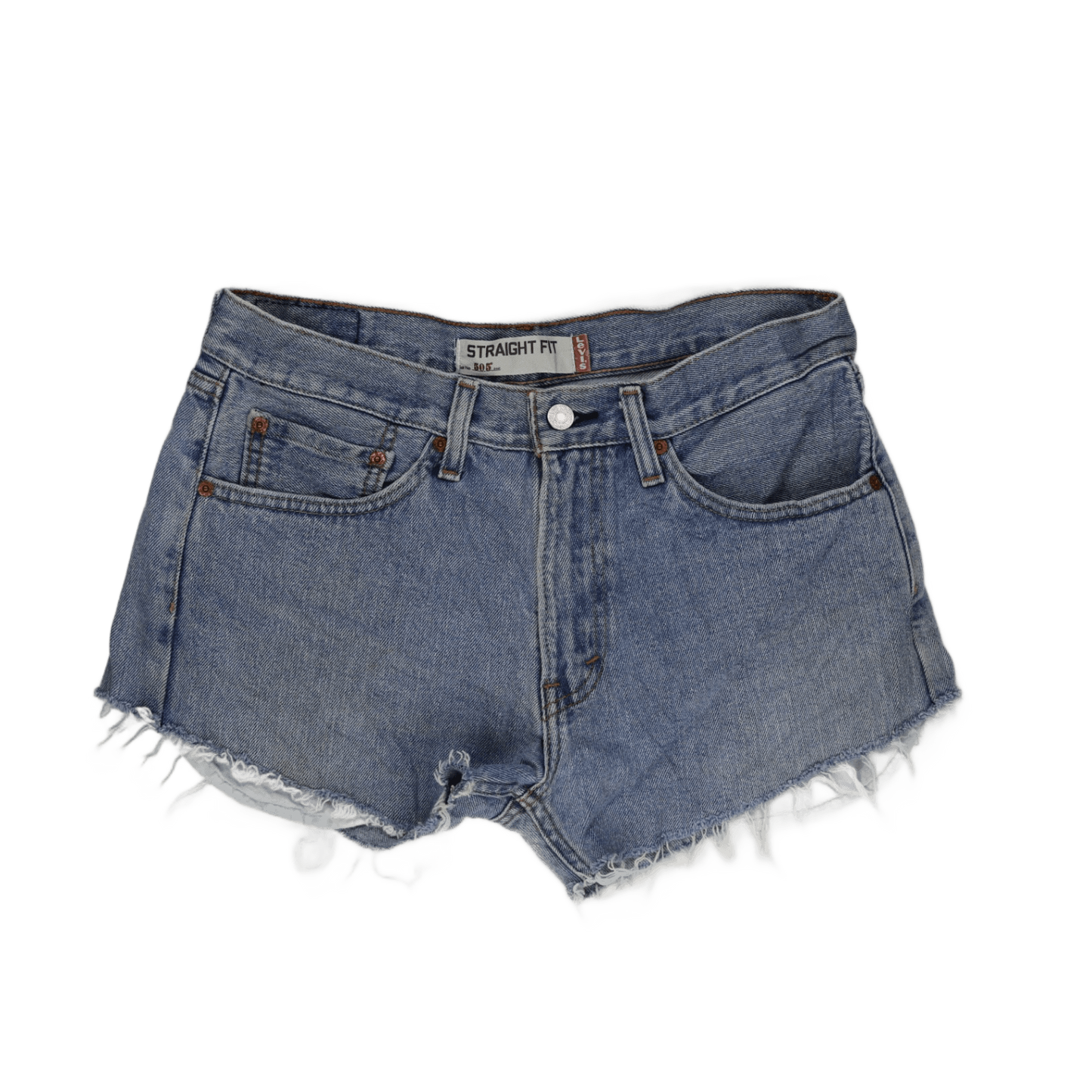 Levi's 505 Vintage Cut-Off Denim Shorts Blue W31 100% Cotton