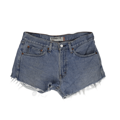 Levi's 505 Vintage Cut-Off Denim Shorts Blue W31 100% Cotton