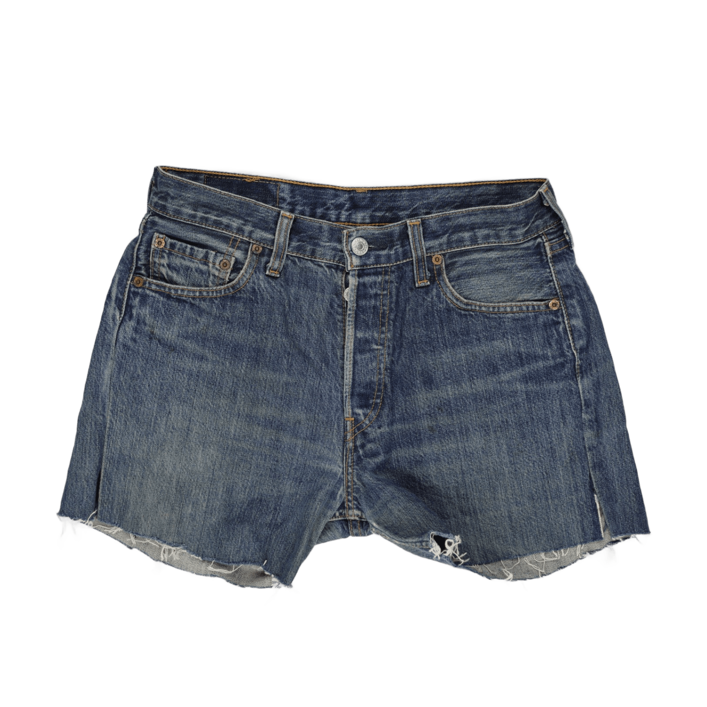 Levi's 501 Cut Off Shorts Vintage Blue W32 Cotton Denim Unisex