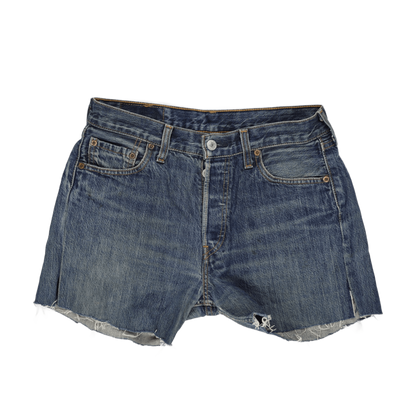 Levi's 501 Cut Off Shorts Vintage Blue W32 Cotton Denim Unisex