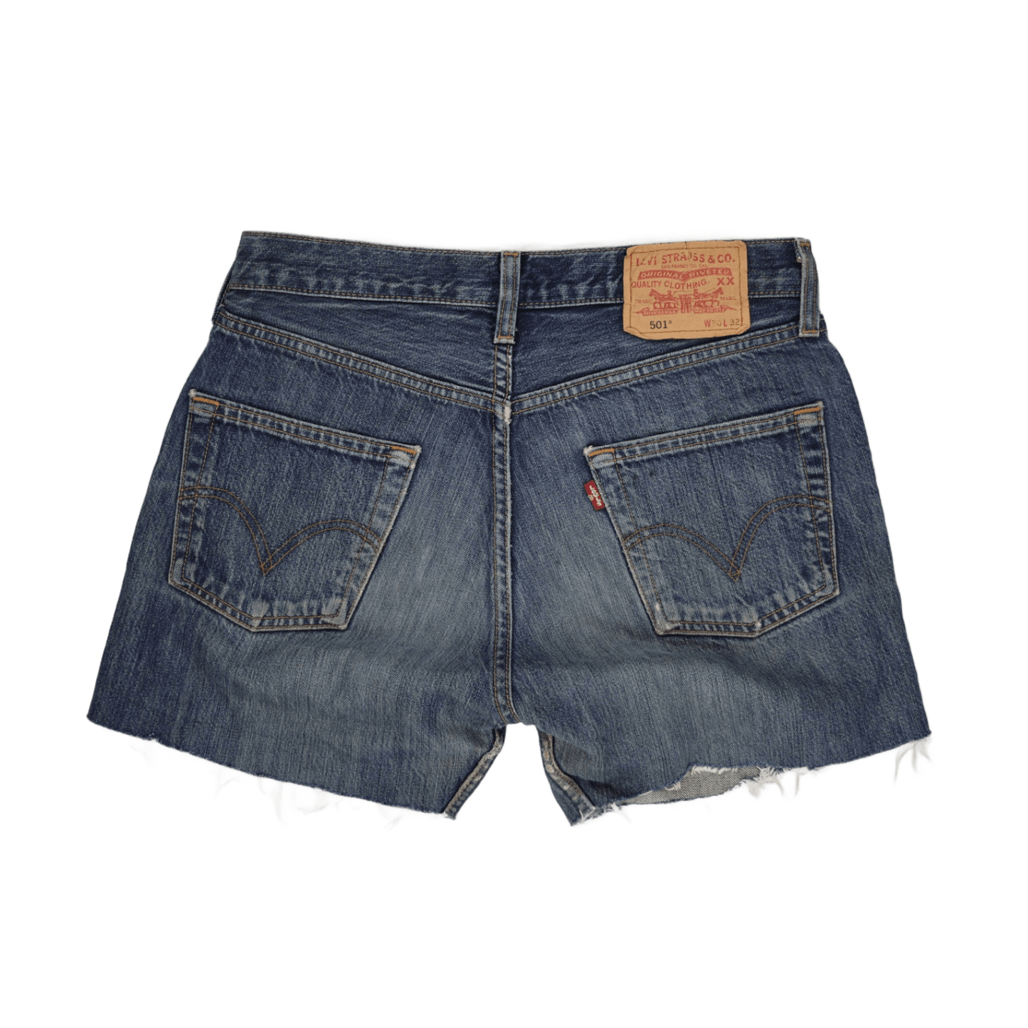 Levi's 501 Cut Off Shorts Vintage Blue W32 Cotton Denim Unisex