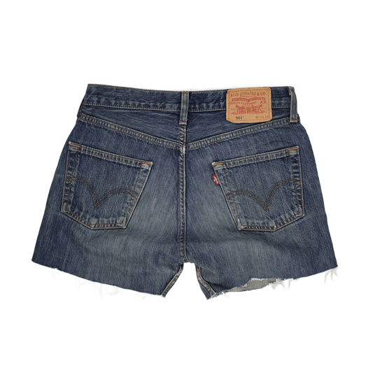 Levi's 501 Cut Off Shorts Vintage Blue W32 Cotton Denim Unisex