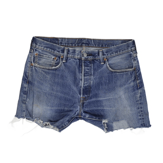 Levi's 501 Vintage Blue Denim Shorts W31 6 Inch Inseam Cotton Unisex