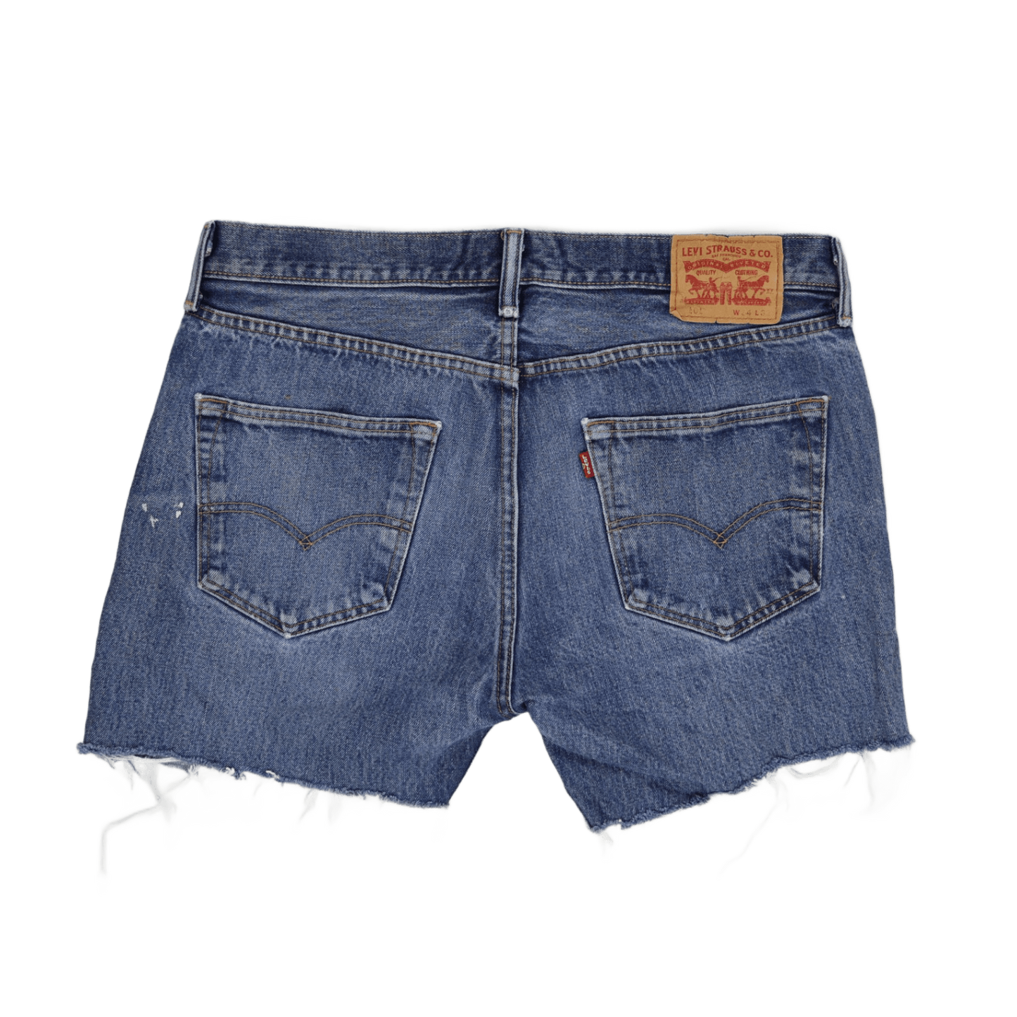 Levi's 501 Vintage Blue Denim Shorts W31 6 Inch Inseam Cotton Unisex