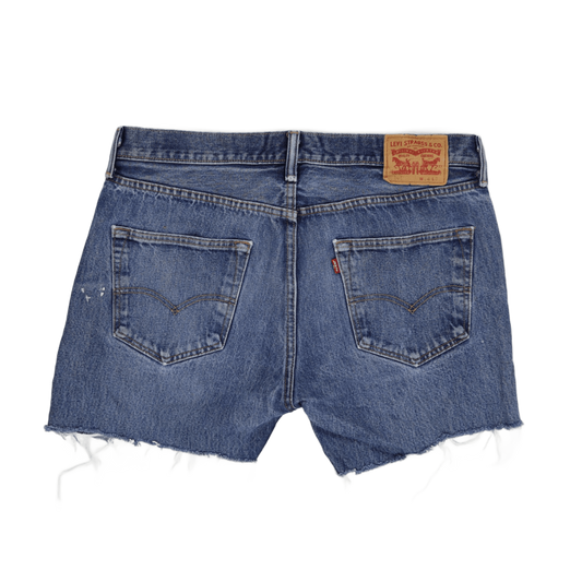 Levi's 501 Vintage Blue Denim Shorts W31 6 Inch Inseam Cotton Unisex