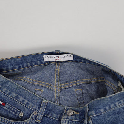 Tommy Hilfiger Vintage Blue Denim Shorts W32 7in Inseam Cotton