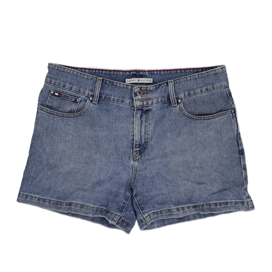 Tommy Hilfiger Vintage Blue Denim Shorts Womens Size 10 30 In Waist 8 In Inseam Cotton