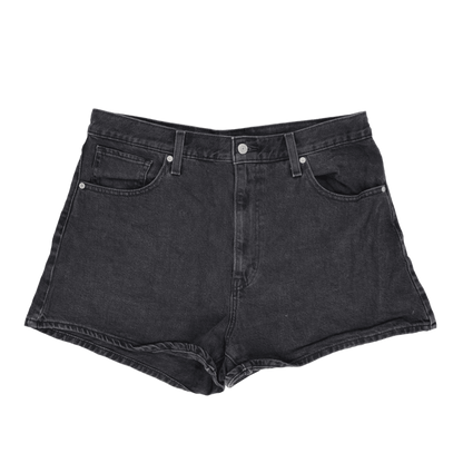 Levi's Black High Waist Denim Shorts W33 Vintage 100 Cotton