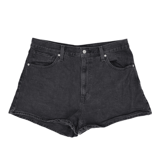 Levi's Black High Waist Denim Shorts W33 Vintage 100 Cotton