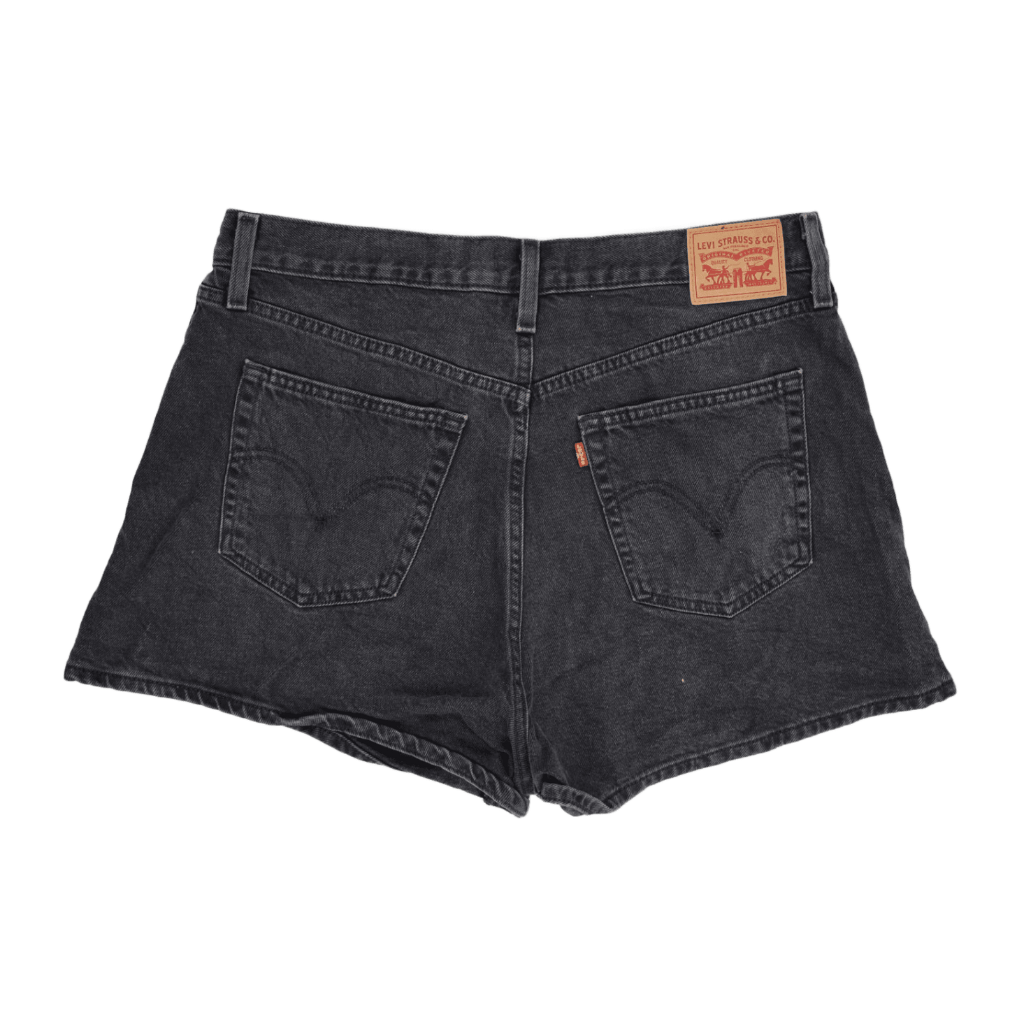 Levi's Black High Waist Denim Shorts W33 Vintage 100 Cotton