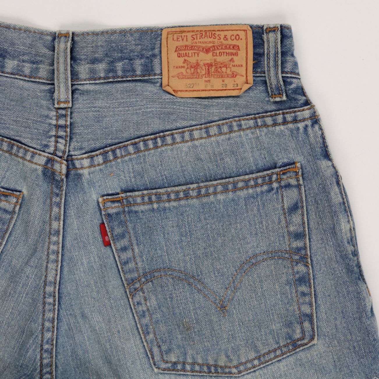 Levi's 527 Vintage Denim Shorts Women's Blue W28 L23 100% Cotton